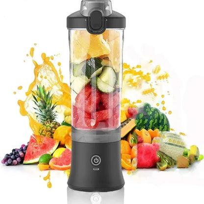Portable 600ML Electric Blender USB Rechargeable Smoothie & Fruit Juicer Mixer 4000mAh