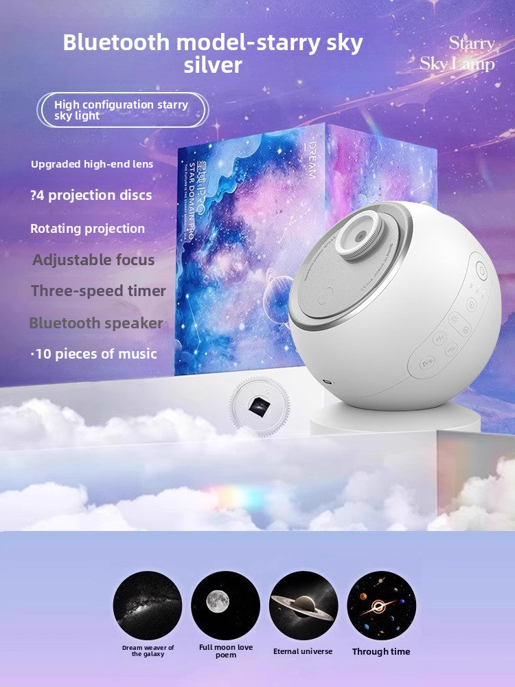 Star Projector Lamp with Bluetooth and Rotation