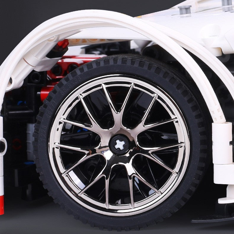 RC drift car building block model assembled