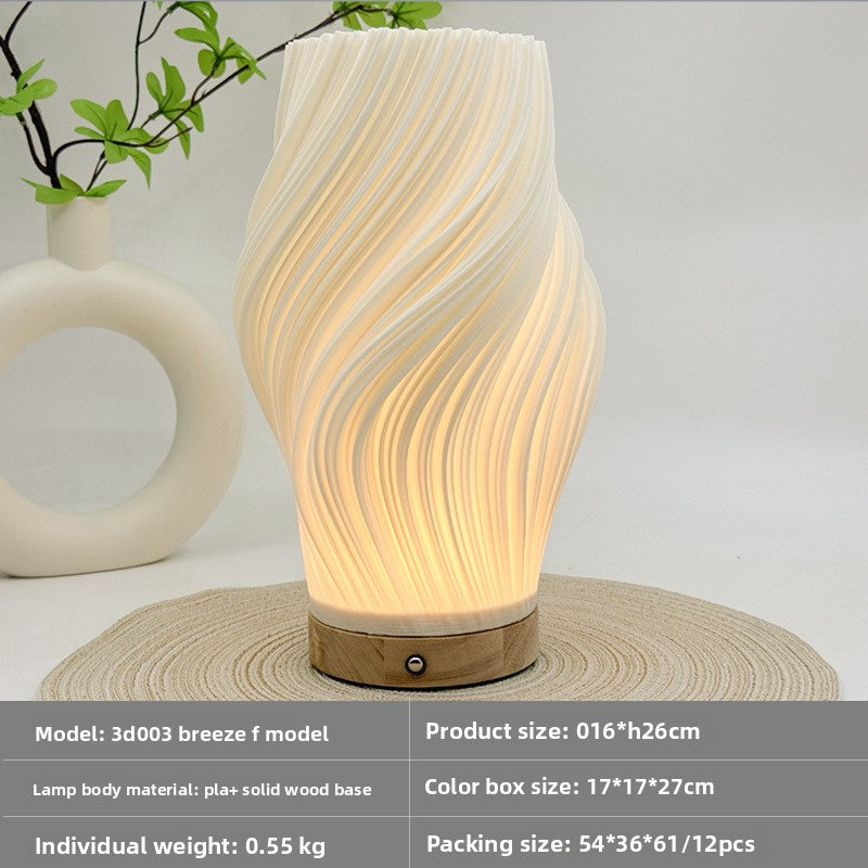 Rechargeable Bamboo Desk Lamp