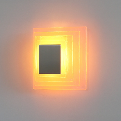 Water corrugated glass wall lamp