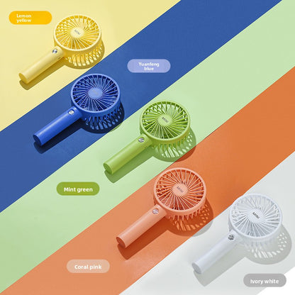 Mini USB Rechargeable Handheld Fan with Phone Holder