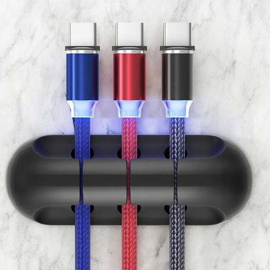 Self-adhesive Power Cord Fixed Clip Data Cable Card Silicone Desktop Cable Organizer