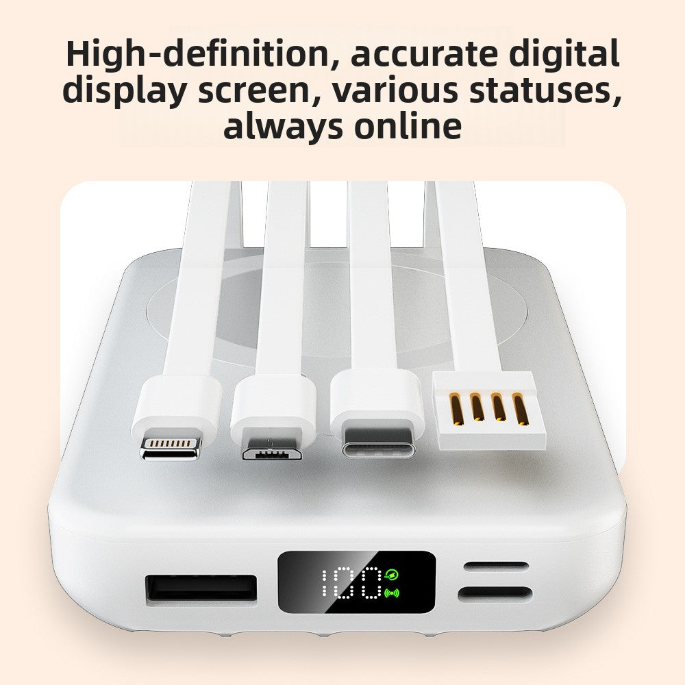 Mobile power magnetic wireless charging