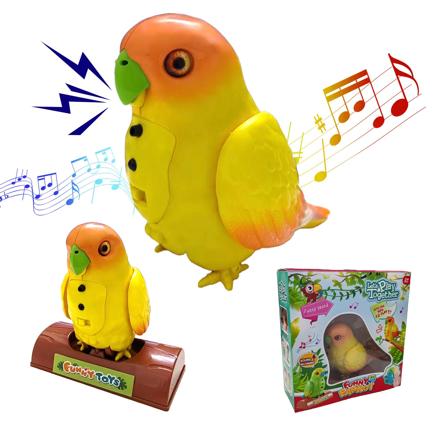 Talking And Singing Toy Parrot For Kids colorful musical play toy