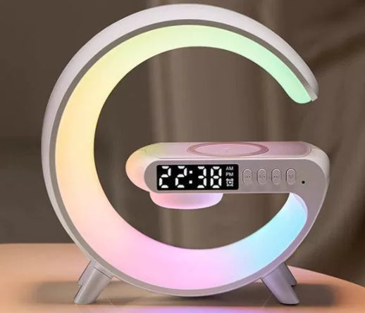 G Shaped LED Lamp with Bluetooth Speaker and Charger