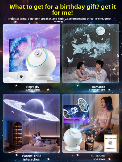 Star Projector Lamp with Bluetooth and Rotation