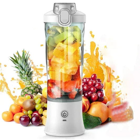 Portable 600ML Electric Blender USB Rechargeable Smoothie & Fruit Juicer Mixer 4000mAh