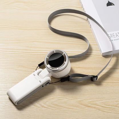 Portable USB Neck Fan with Digital Display